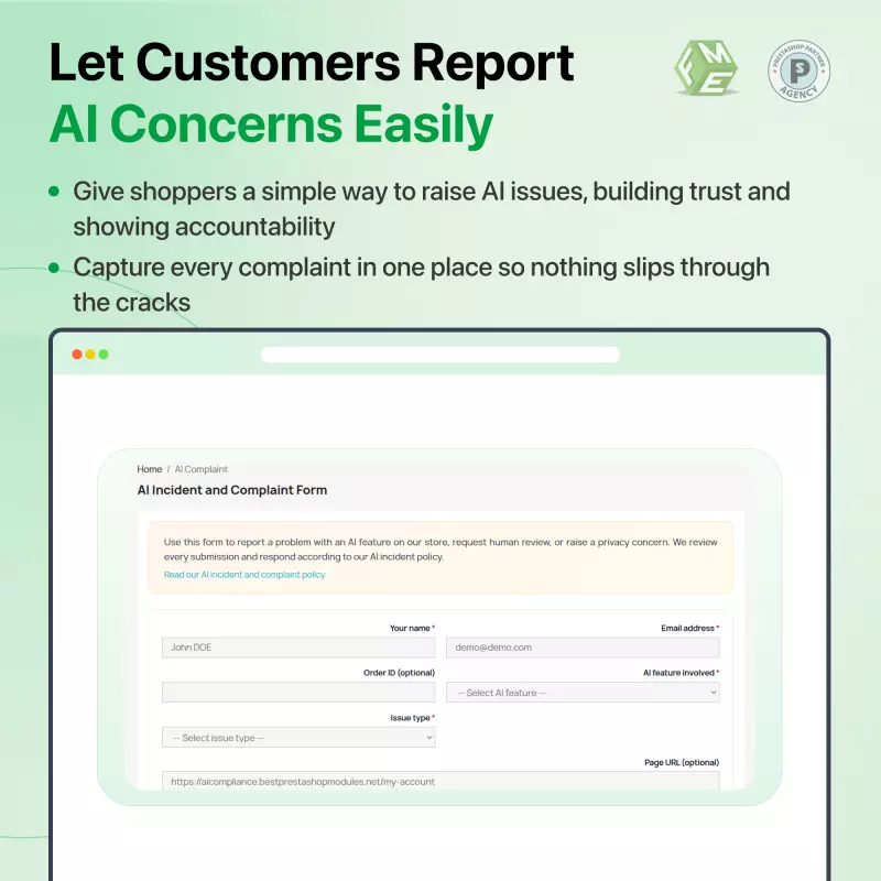 PrestaShop AI Compliance Manager | Module de transparence IA