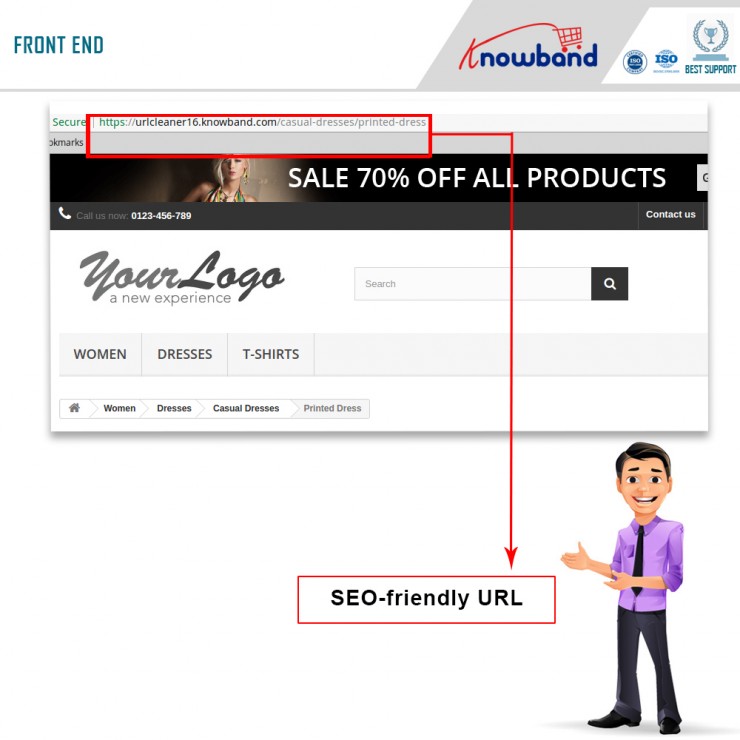 Módulo de URL limpo Knowband