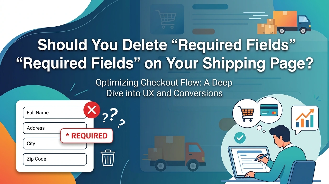 Why You Should Delete "Required Fields" on Your Shipping Page