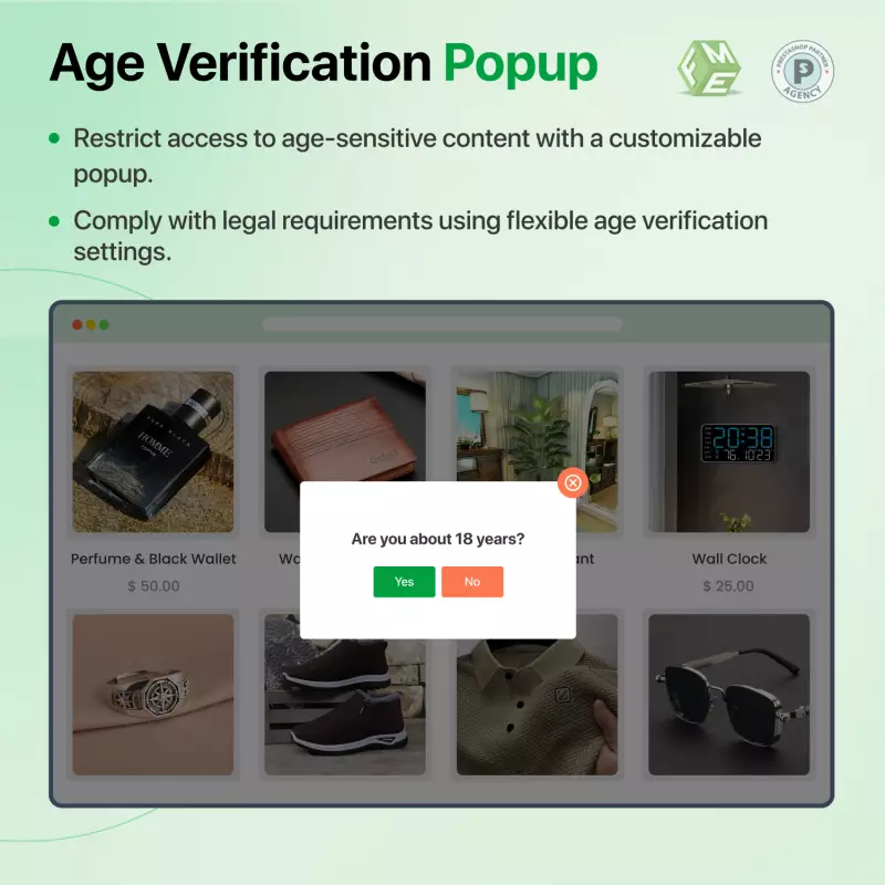 Age Verification Popup