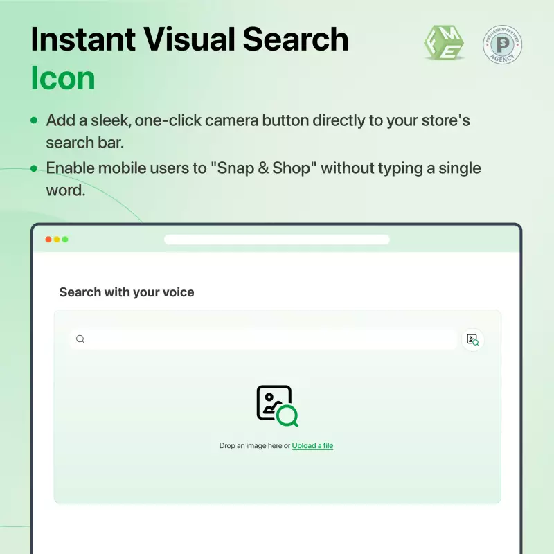 Fotografía y compra con búsqueda visual instantánea