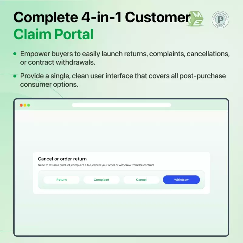 Complete 4-in-1 Customer Claim Portal