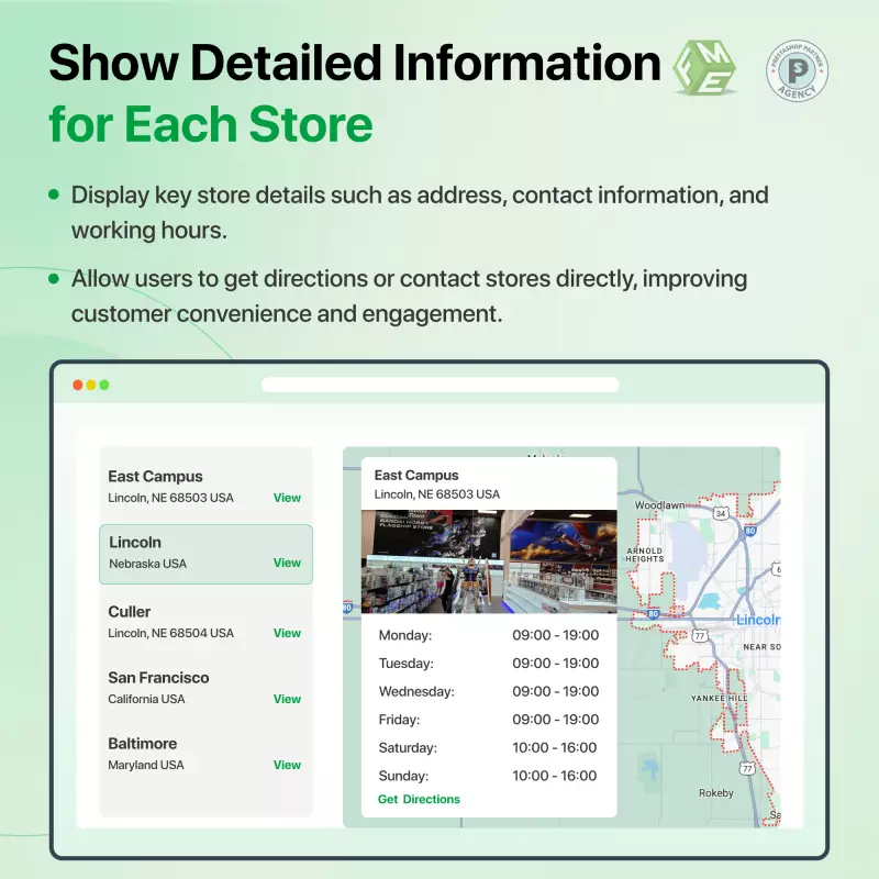 Display Complete Information for Every Store
