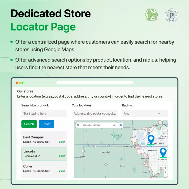 Create a Dedicated Store Locator Page