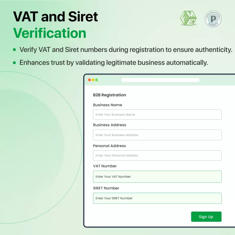 Verificação de IVA e SIRET