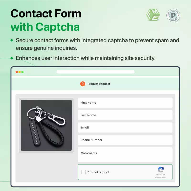 Formulário de contacto com captcha